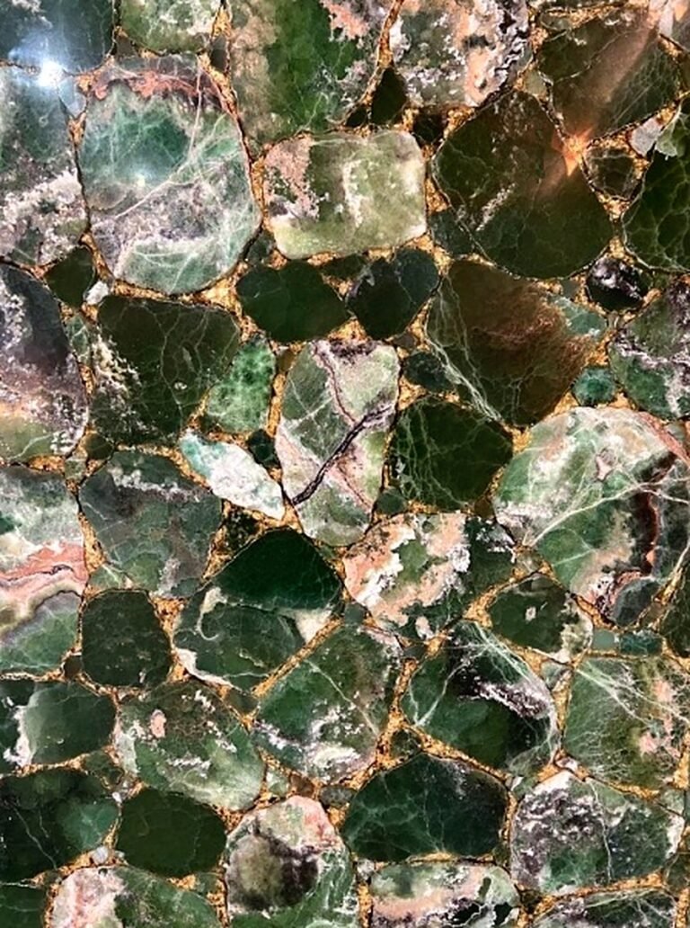 Multi Color Onyx slab, green tones