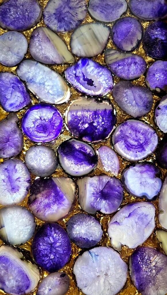 Multi Color Onyx slab, purple tones